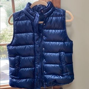 J Crew Navy puff vest